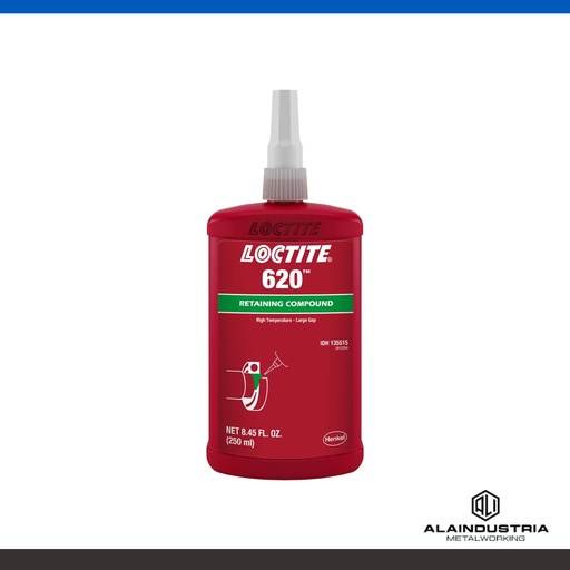 [203327] FIJADOR DE PARTES CILÍNDRICAS ALTA TEMPERATURA 250ml LOCTITE 620