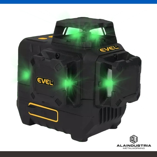 [205874] NIVEL LÁSER AUTONIVELANTE 360° 3X3D 45M EVEL