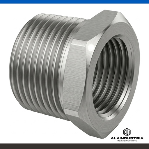 [206411] REDUCCIÓN MACHO HEMBRA DE ACERO 1/2" GAS M a 3/8" GAS H