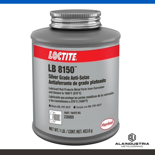 [207761] PASTA DE ALUMINIO ANTI AGARROTAMIENTO 1000°C 454gr LOCTITE LB 8150