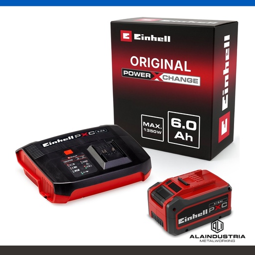 [207881] KIT CARGADOR Y BATERÍA 18V 4.0ah-6.0ah EINHELL PXC PLUS