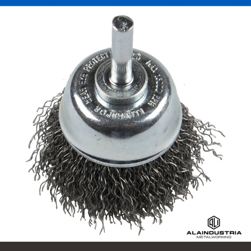 [208123] CEPILLO COPA RIZADO INOX Ø50 x 6 KLINGSPOR W BTS 600