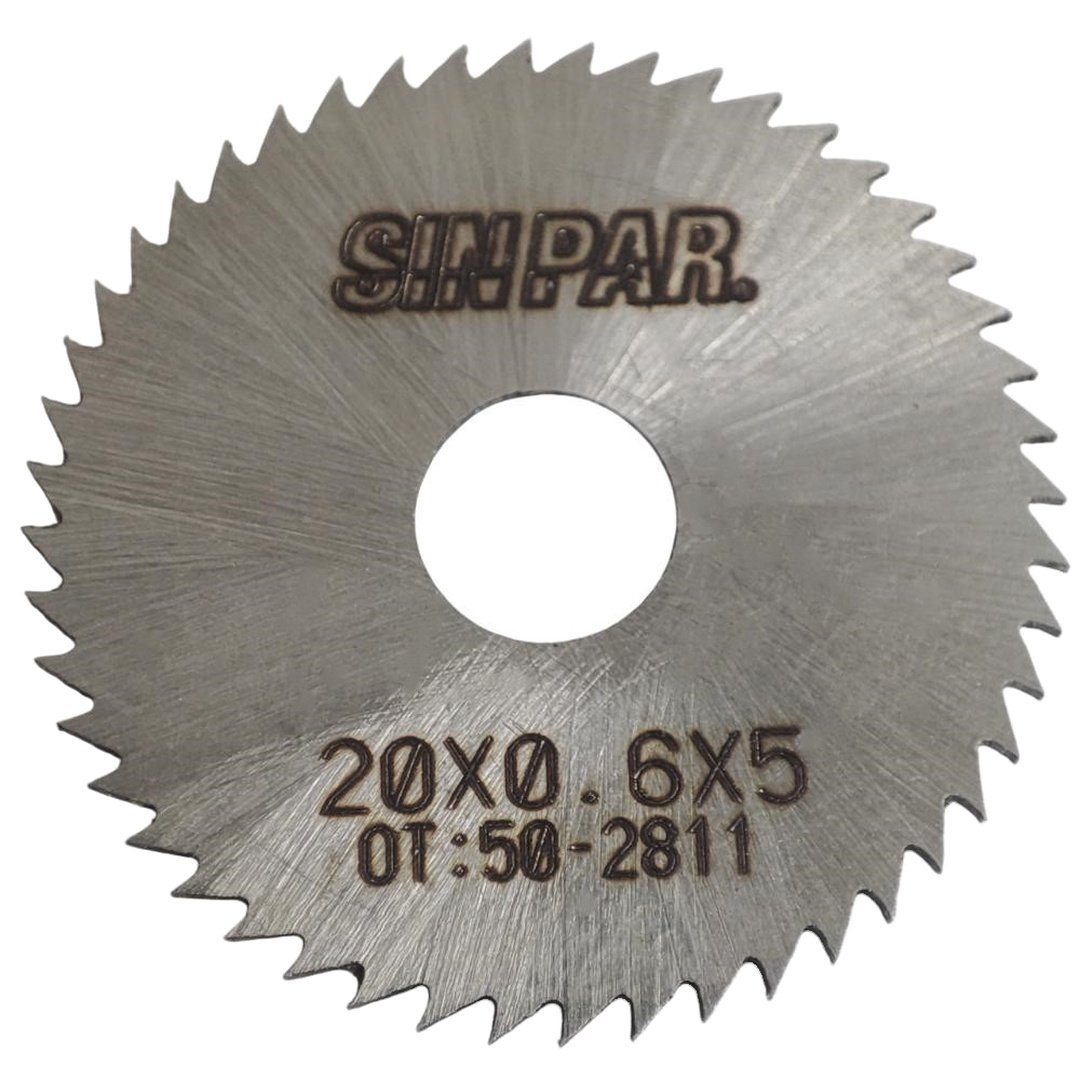SIERRA CIRCULAR HSS DIN 1837 Ø 20.0mm x 0.60mm X BUJE 5.0mm Z48 SIN PAR