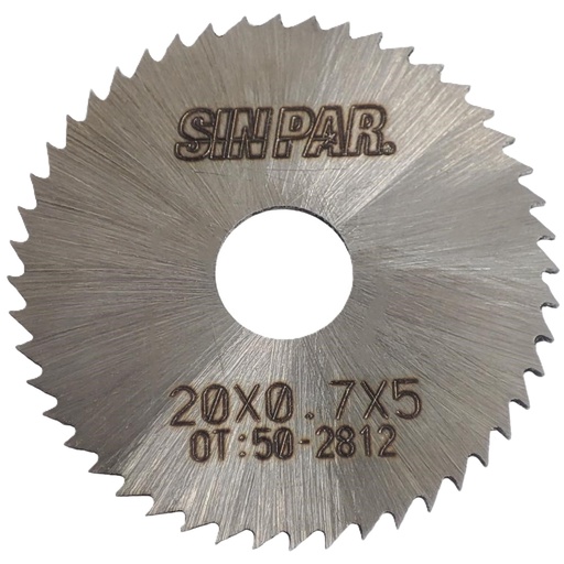 [208407] SIERRA CIRCULAR HSS DIN 1837 Ø 20.0mm x 0.70mm X BUJE 5.0mm Z48 SIN PAR