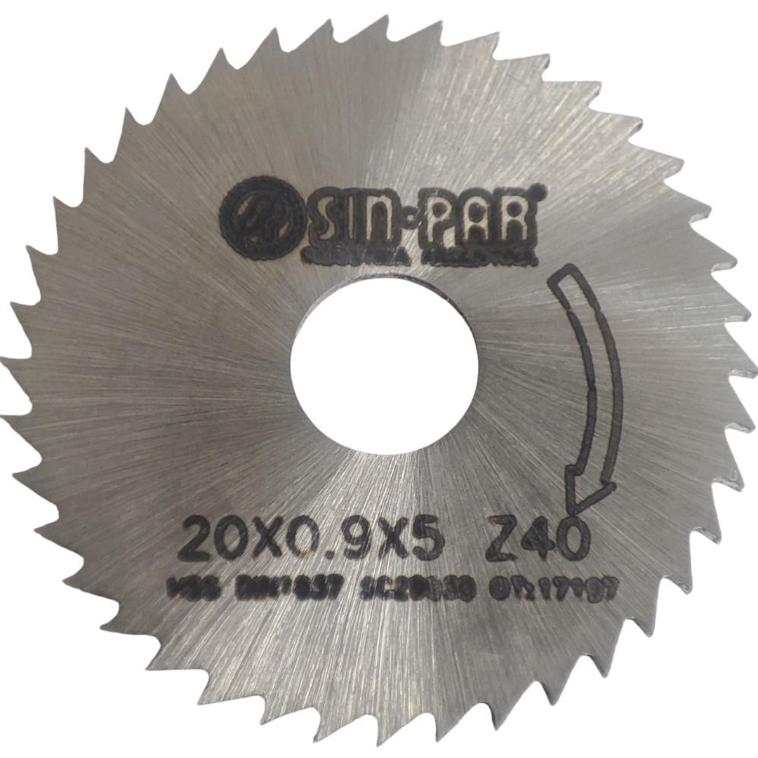 SIERRA CIRCULAR HSS DIN 1837 Ø 20.0mm x 0.90mm X BUJE 5.0mm Z40 SIN PAR