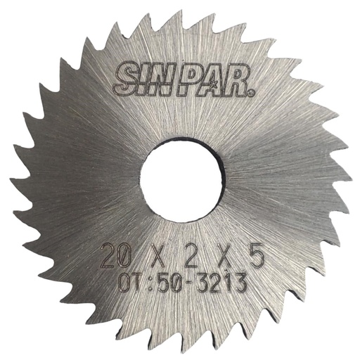 [208413] SIERRA CIRCULAR HSS DIN 1837 Ø 20.0mm x 2.00mm X BUJE 5.0mm Z32 SIN PAR