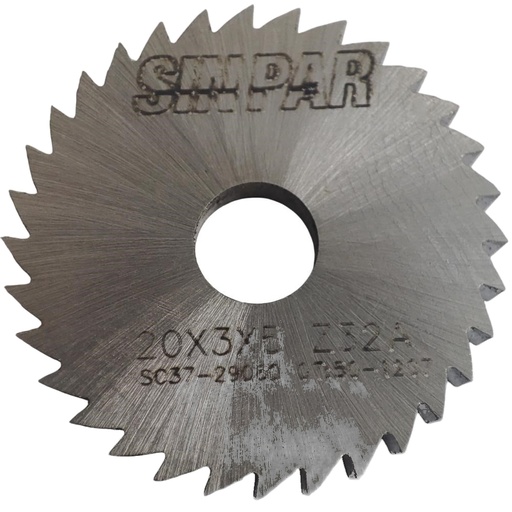 [208415] SIERRA CIRCULAR HSS DIN 1837 Ø 20.0mm x 3.00mm X BUJE 5.0mm Z32 SIN PAR