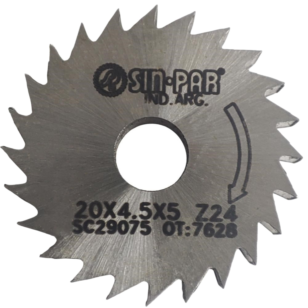 SIERRA CIRCULAR HSS DIN 1837 Ø 20.0mm x 4.50mm X BUJE 5.0mm Z24 SIN PAR