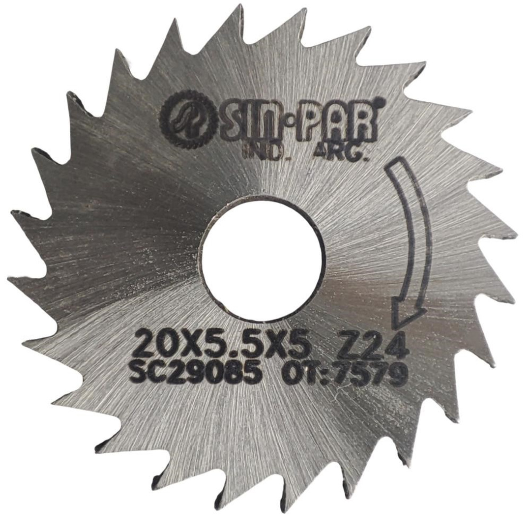 SIERRA CIRCULAR HSS DIN 1837 Ø 20.0mm x 5.50mm X BUJE 5.0mm Z24 SIN PAR