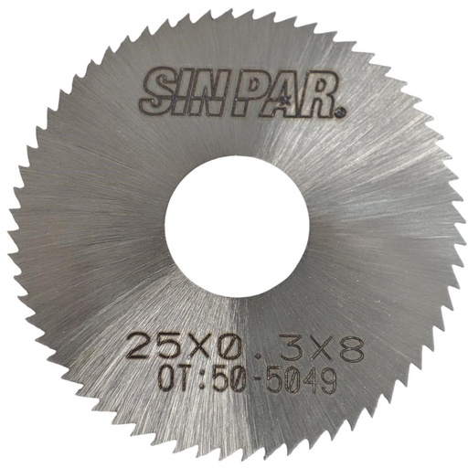 [208424] SIERRA CIRCULAR HSS DIN 1837 Ø 25.0mm x 0.30mm X BUJE 8.0mm Z80 SIN PAR