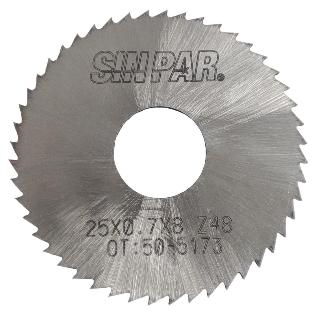 SIERRA CIRCULAR HSS DIN 1837 Ø 25.0mm x 0.70mm X BUJE 8.0mm Z48 SIN PAR