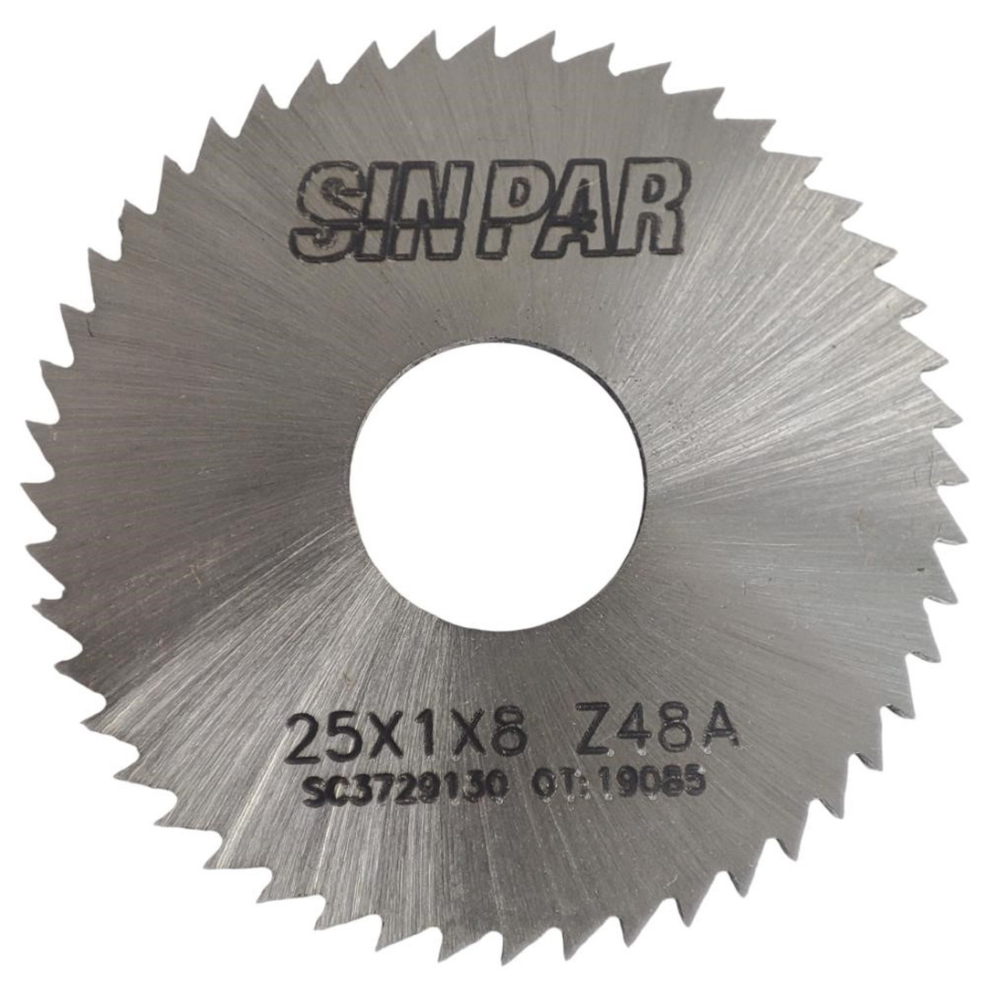 SIERRA CIRCULAR HSS DIN 1837 Ø 25.0mm x 1.00mm X BUJE 8.0mm Z48 SIN PAR