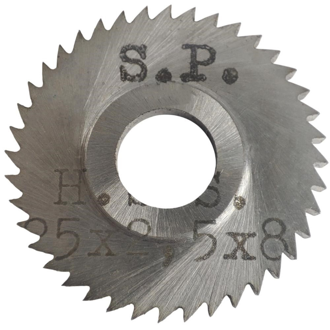 SIERRA CIRCULAR HSS DIN 1837 Ø 25.0mm x 2.50mm X BUJE 8.0mm Z40 SIN PAR