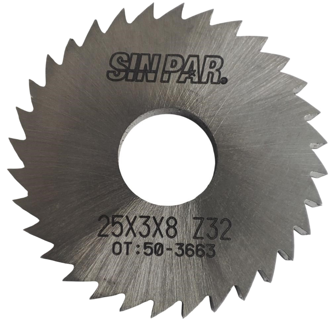 SIERRA CIRCULAR HSS DIN 1837 Ø 25.0mm x 3.00mm X BUJE 8.0mm Z32 SIN PAR