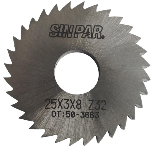 [208436] SIERRA CIRCULAR HSS DIN 1837 Ø 25.0mm x 3.00mm X BUJE 8.0mm Z32 SIN PAR