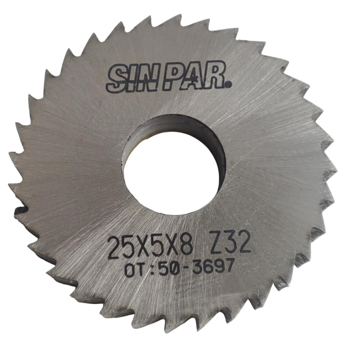 SIERRA CIRCULAR HSS DIN 1837 Ø 25.0mm x 5.00mm X BUJE 8.0mm Z32 SIN PAR