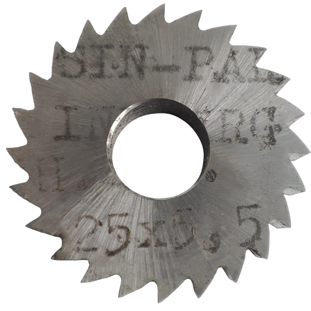 SIERRA CIRCULAR HSS DIN 1837 Ø 25.0mm x 5.50mm X BUJE 8.0mm Z24 SIN PAR