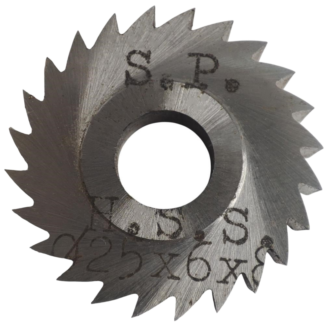 SIERRA CIRCULAR HSS DIN 1837 Ø 25.0mm x 6.00mm X BUJE 8.0mm Z24 SIN PAR