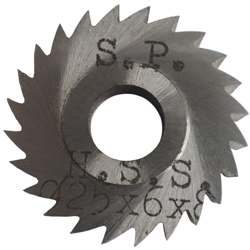 [208442] SIERRA CIRCULAR HSS DIN 1837 Ø 25.0mm x 6.00mm X BUJE 8.0mm Z24 SIN PAR