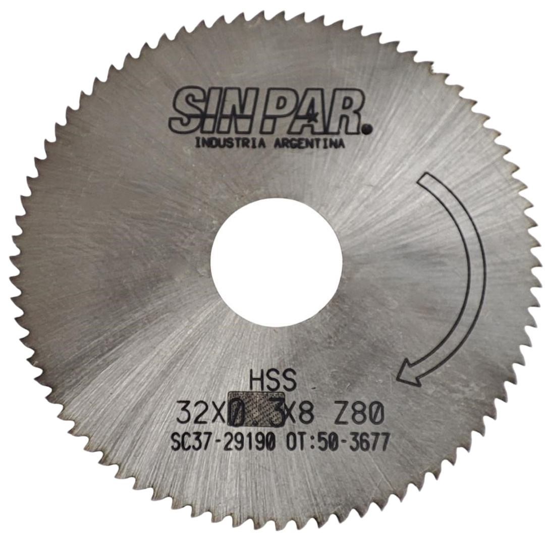 SIERRA CIRCULAR HSS DIN 1837 Ø 32.00mm x 0.30mm X BUJE 8.00mm Z80 SIN PAR