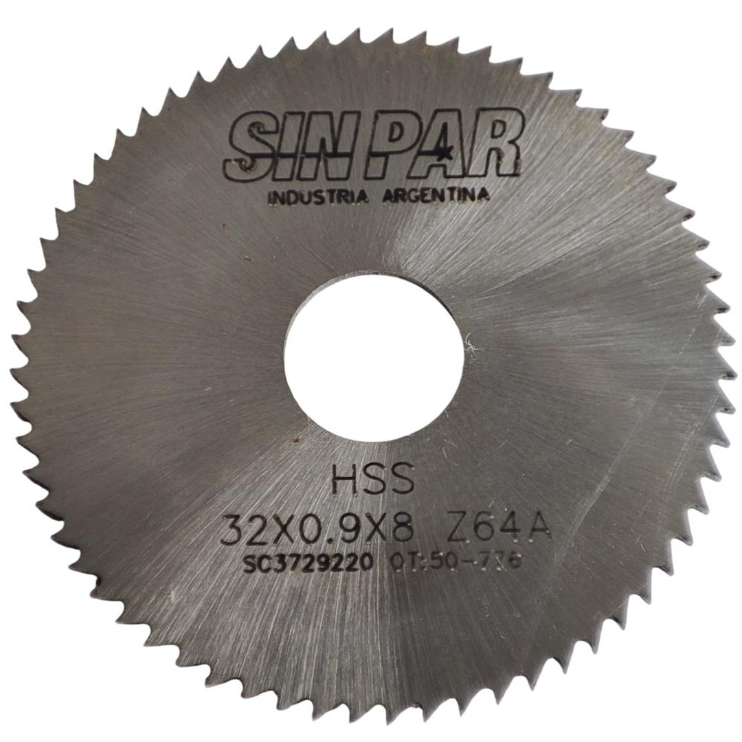 SIERRA CIRCULAR HSS DIN 1837 Ø 32.00mm x 0.90mm X BUJE 8.00mm Z64 SIN PAR