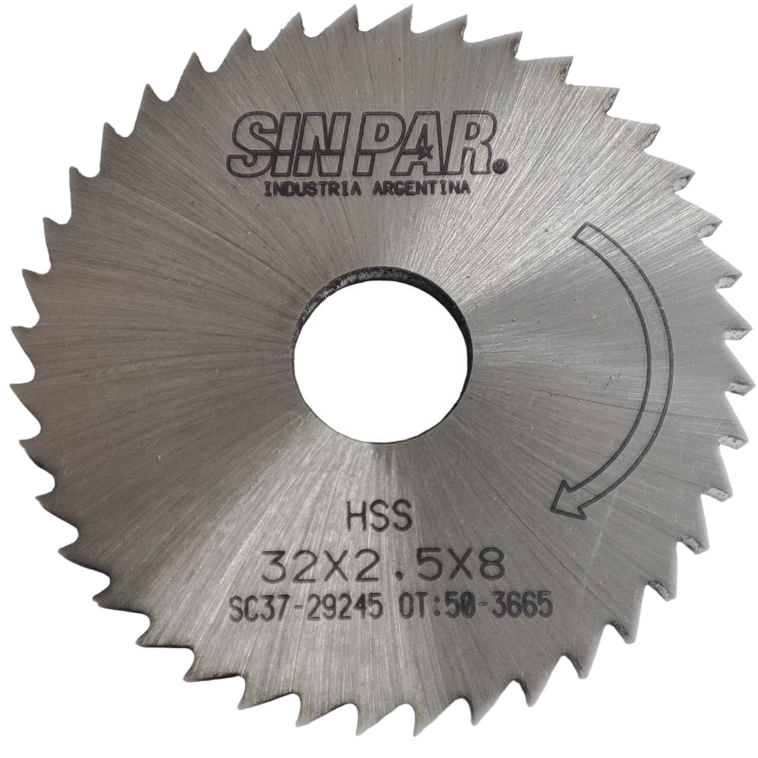 SIERRA CIRCULAR HSS DIN 1837 Ø 32.00mm x 2.50mm X BUJE 8.00mm Z40 SIN PAR
