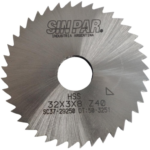 [208458] SIERRA CIRCULAR HSS DIN 1837 Ø 32.00mm x 3.00mm X BUJE 8.00mm Z40 SIN PAR