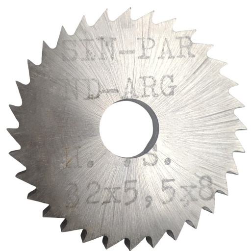 [208463] SIERRA CIRCULAR HSS DIN 1837 Ø 32.00mm x 5.50mm X BUJE 8.00mm Z32 SIN PAR