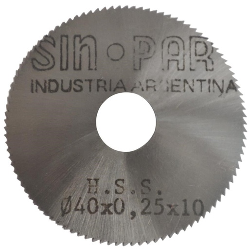 [208466] SIERRA CIRCULAR HSS DIN 1837 Ø 40.00mm x 0.25mm X BUJE 10.00mm Z100 SIN PAR