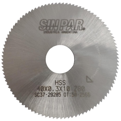 [208467] SIERRA CIRCULAR HSS DIN 1837 Ø 40.00mm x 0.30mm X BUJE 10.00mm Z100 SIN PAR