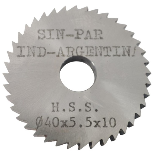 [208485] SIERRA CIRCULAR HSS DIN 1837 Ø 40.00mm x 5.50mm X BUJE 10.00mm Z40 SIN PAR