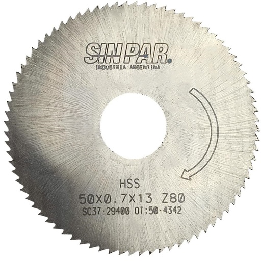 [208493] SIERRA CIRCULAR HSS DIN 1837 50x0.7x13mm SIN PAR
