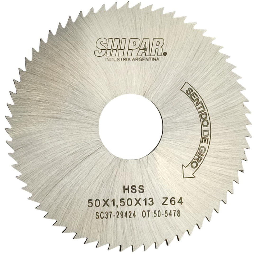 SIERRA CIRCULAR HSS DIN 1837 50x1.5x13mm SIN PAR