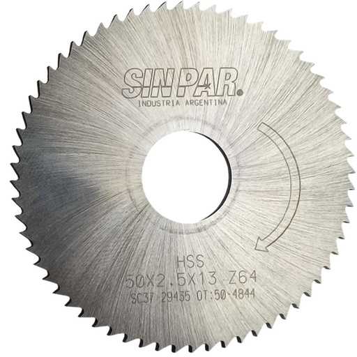 [208501] SIERRA CIRCULAR HSS DIN 1837 50x2.5x13mm SIN PAR