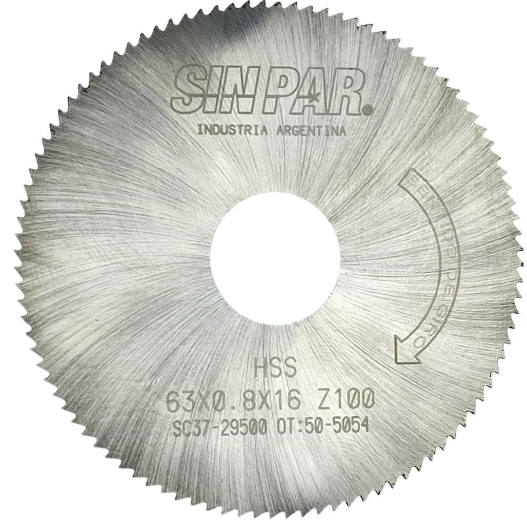 SIERRA CIRCULAR HSS DIN 1837 63x0.8x16mm SIN PAR
