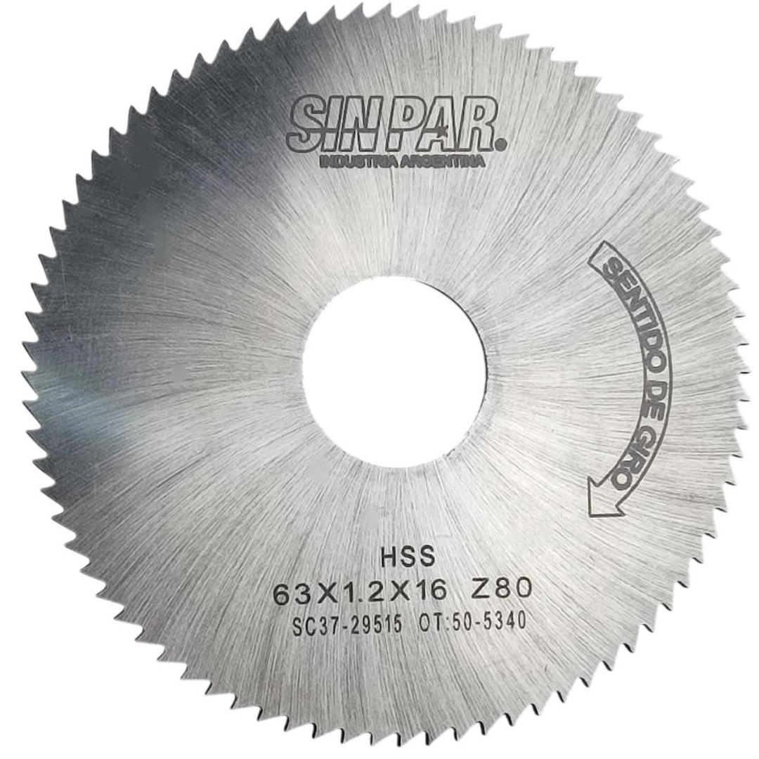 SIERRA CIRCULAR HSS DIN 1837 63x1.2x16mm SIN PAR