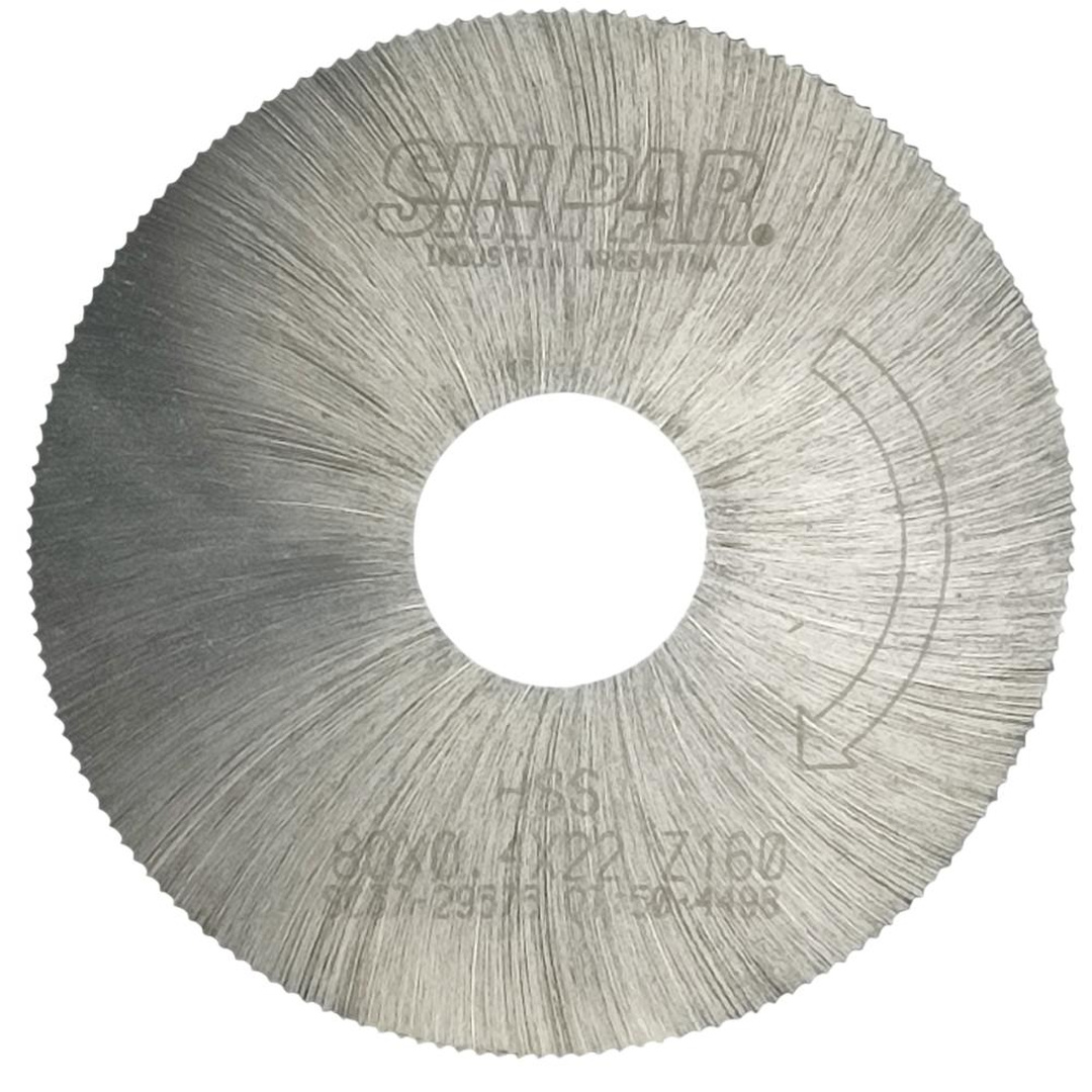 SIERRA CIRCULAR HSS DIN 1837 Ø 80.0mm x 0.40mm X BUJE 22.0mm Z160 SIN PAR