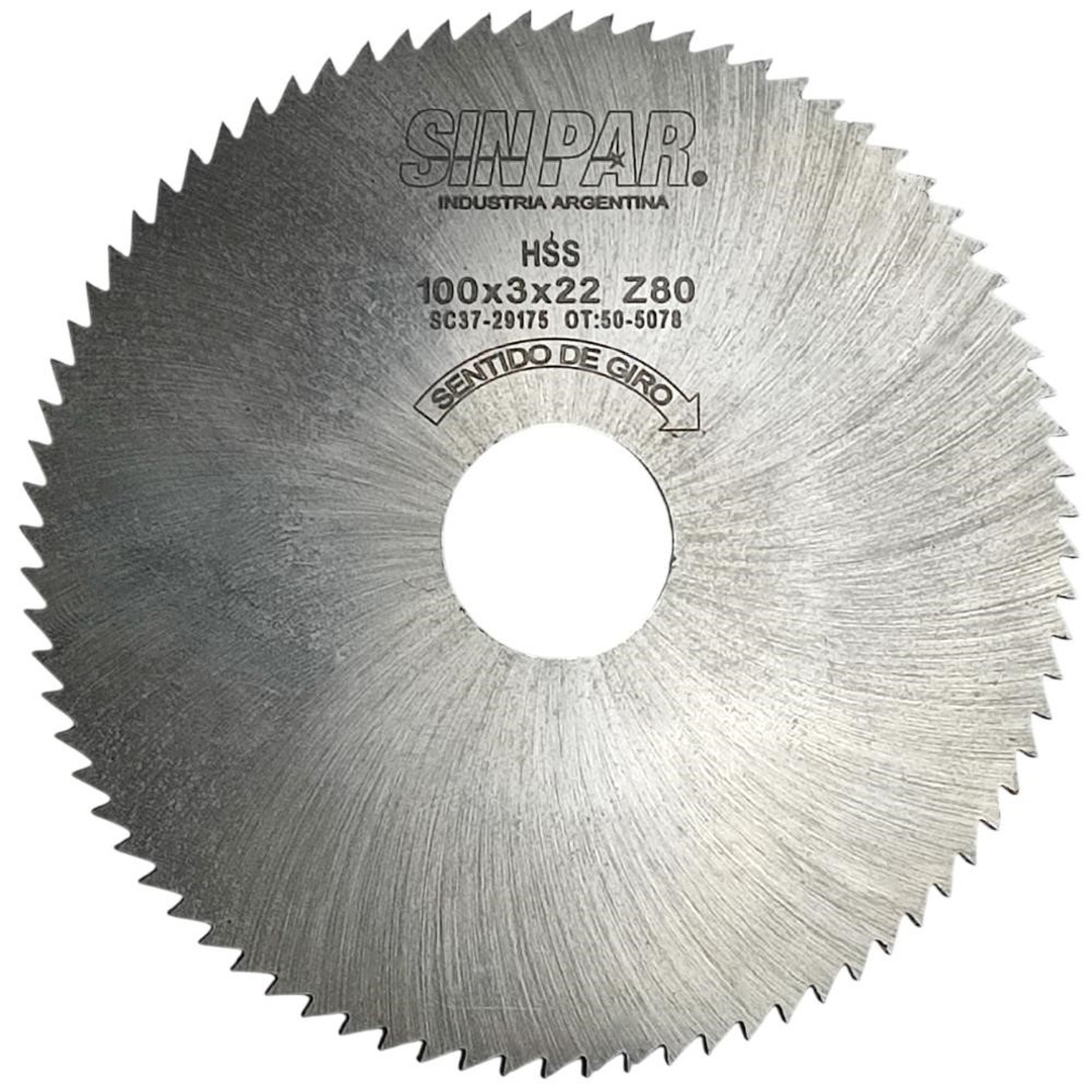 Ø 100,00 x 3,00 X BUJE 22,00 mm SIN PAR