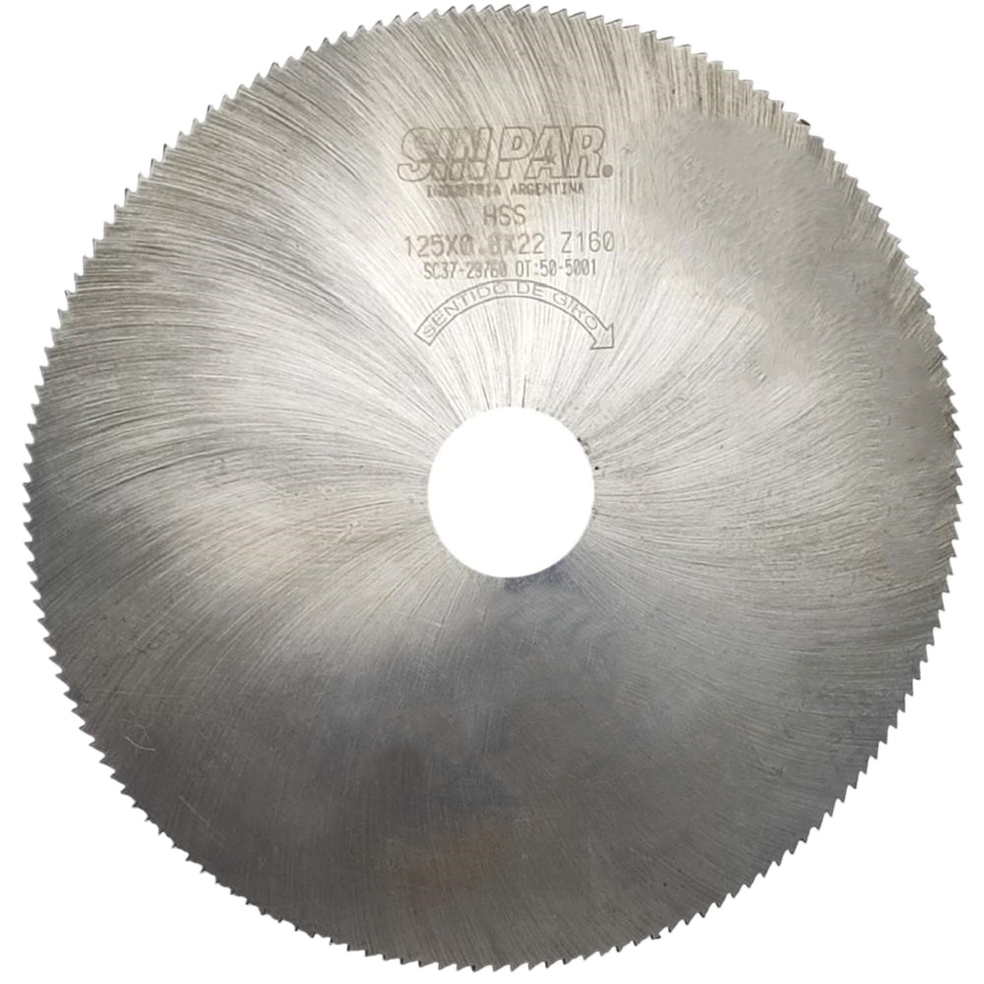 Ø 125,00 x 0,80 X BUJE 22,00 mm SIN PAR