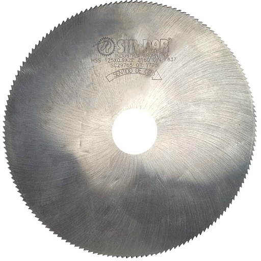 [208572] Ø 125,00 x 0,90 X BUJE 22,00 mm SIN PAR