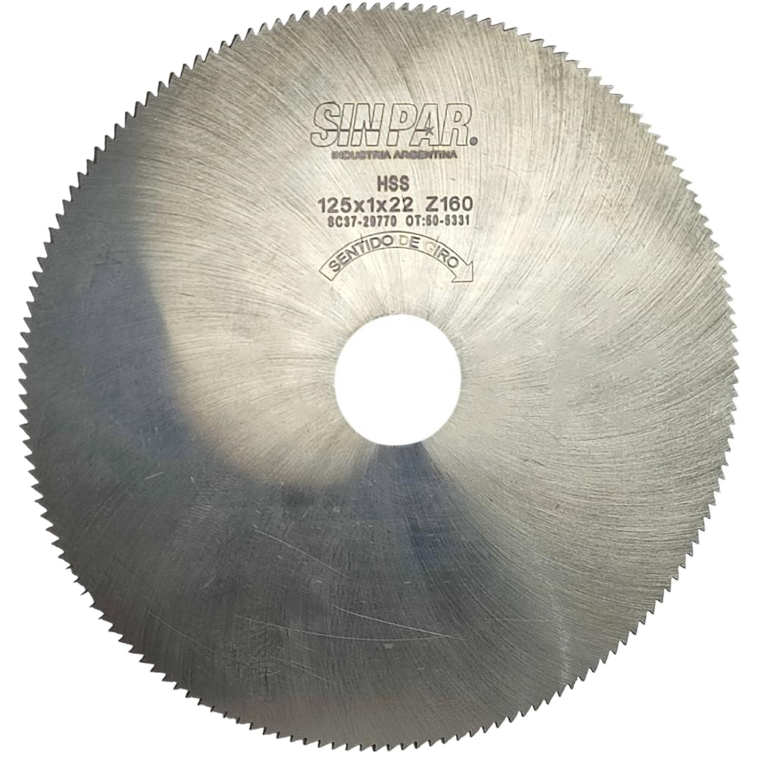 Ø 125,00 x 1,00 X BUJE 22,00 mm SIN PAR
