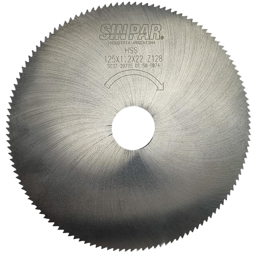 Ø 125,00 x 1,20 X BUJE 22,00 mm SIN PAR