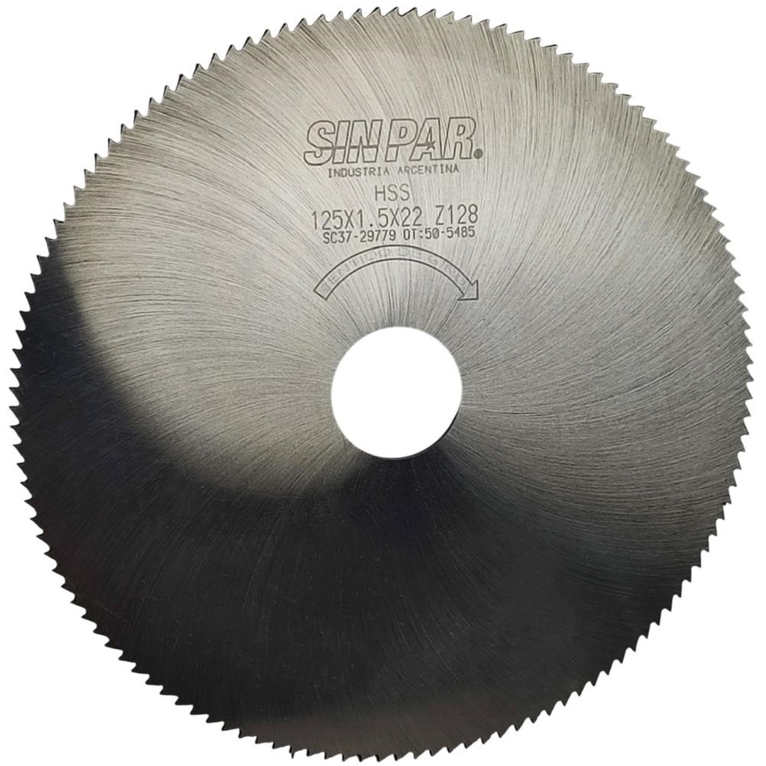 Ø 125,00 x 1,50 X BUJE 22,00 mm SIN PAR
