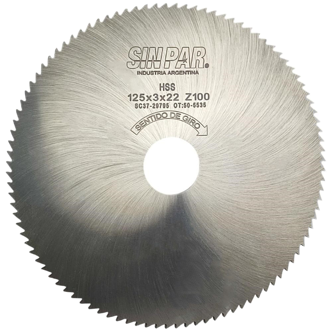 Ø 125,00 x 3,00 X BUJE 22,00 mm SIN PAR