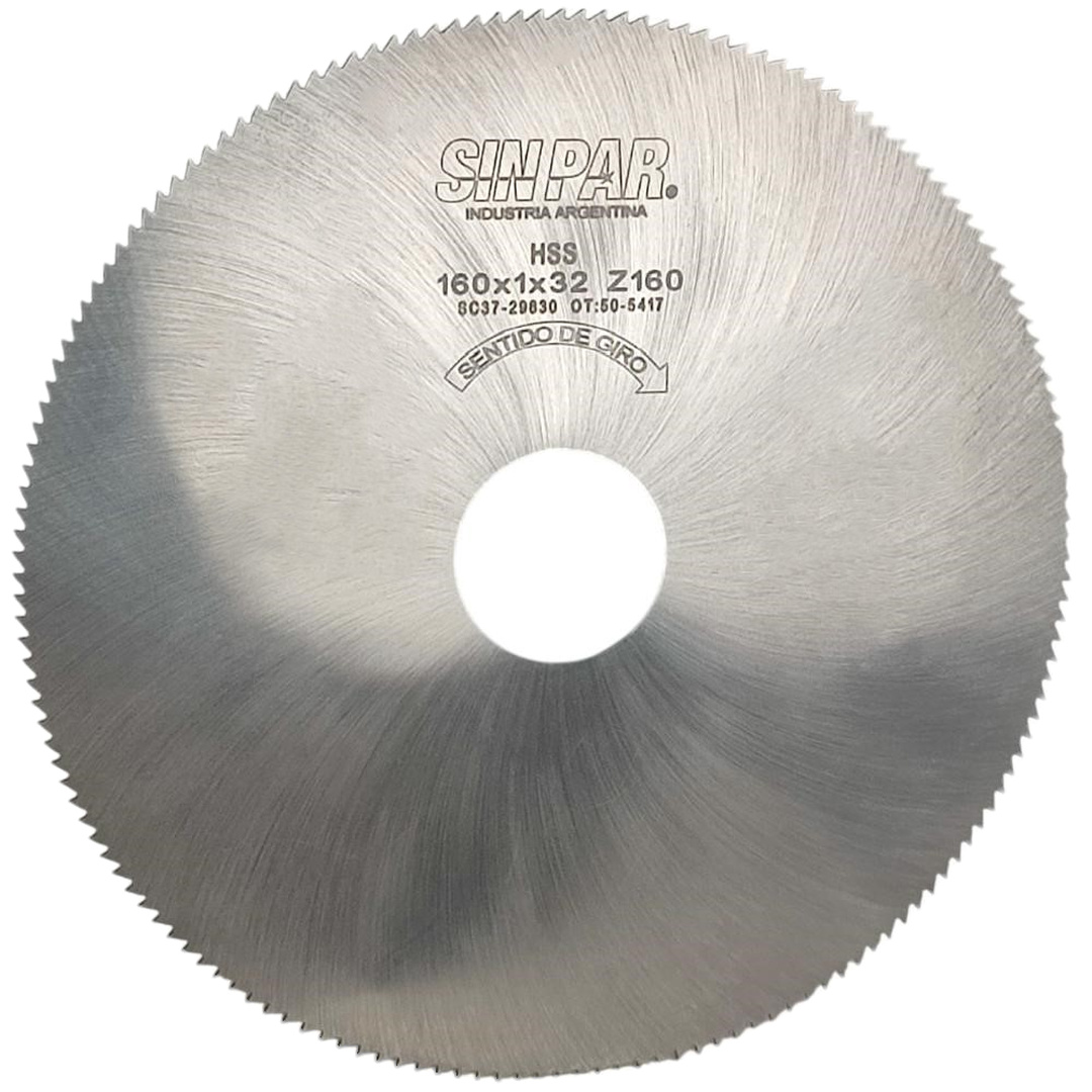 SIERRA CIRCULAR HSS DIN 1837 Ø160 x 1.0 x 32mm Z160 SIN PAR