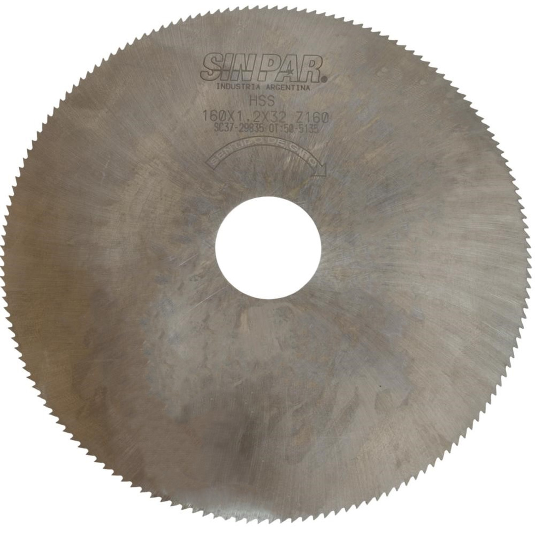 SIERRA CIRCULAR HSS DIN 1837 Ø160 x 1.2 x 32mm Z160 SIN PAR