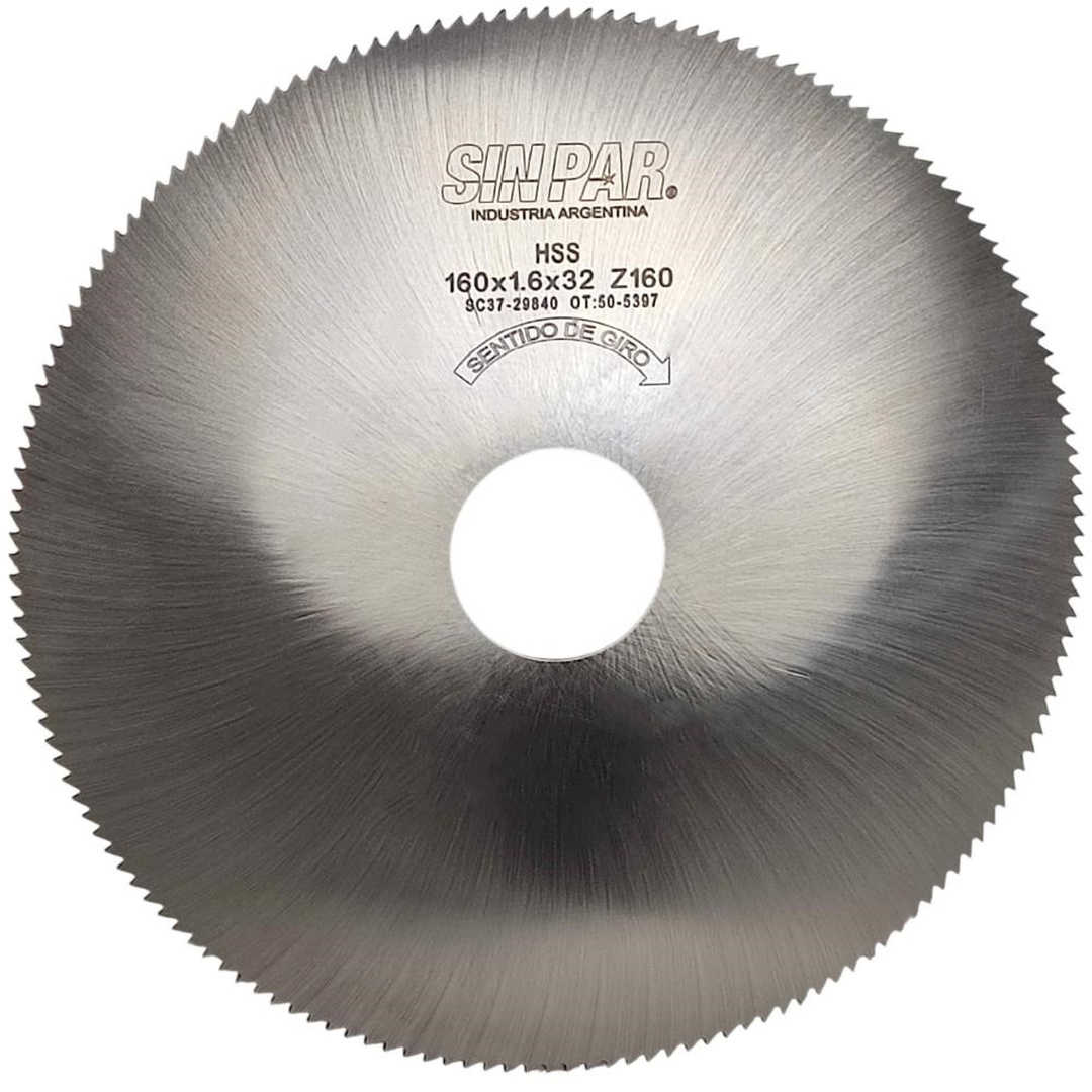 SIERRA CIRCULAR HSS DIN 1837 Ø160 x 1.6 x 32mm Z160 SIN PAR