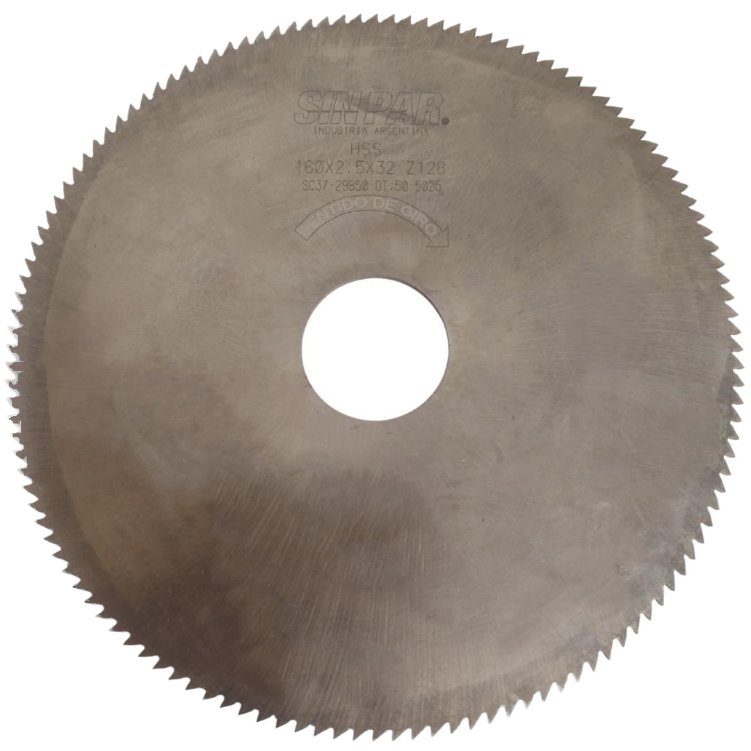 SIERRA CIRCULAR HSS DIN 1837 Ø160 x 2.5 x 32mm Z128 SIN PAR