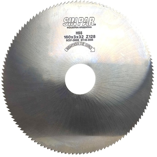[208591] SIERRA CIRCULAR HSS DIN 1837 Ø160 x 3.0 x 32mm Z128 SIN PAR