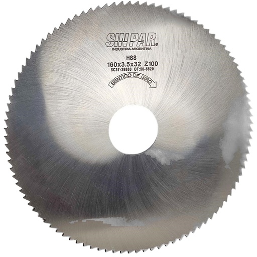 [208592] SIERRA CIRCULAR HSS DIN 1837 Ø160 x 3.5 x 32mm Z100 SIN PAR